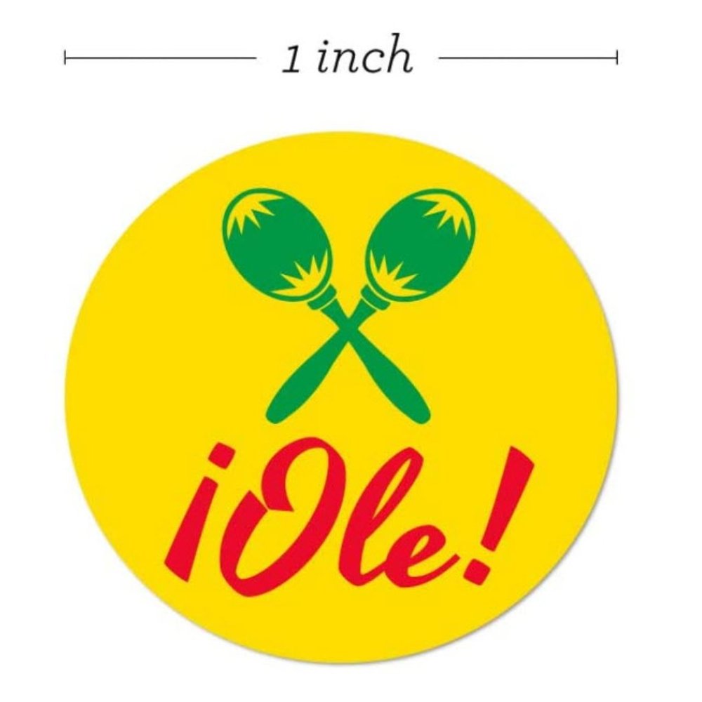 500 ¡Ole! Mexican Cinco de Mayo wafer Stickers - Picture 6 of 6